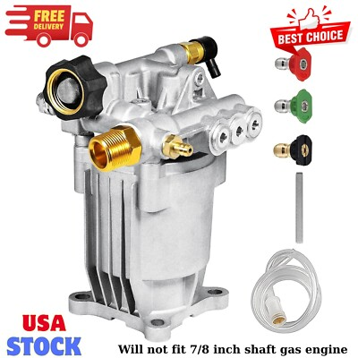 #ad 3 4quot; Shaft Horizontal Pressure Washer Pump2600 3400 PSI 2.5 GPM Power Washer... $78.38