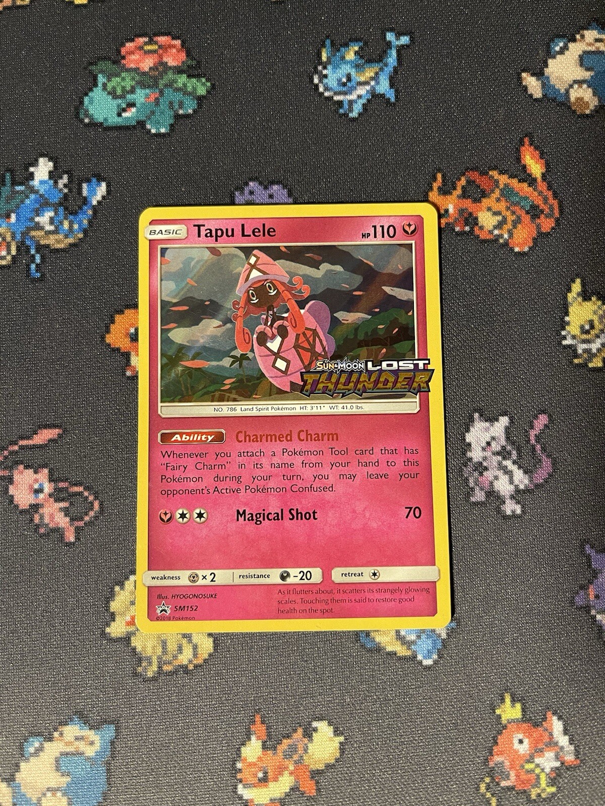Pokémon Cards Tapu Lele SM152 Holo Promo Lost Thunder STAMPED - (LP)