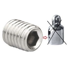 GRANO DI RICAMBIO INOX M6x6 TENDALINI 10 PEZZI ACCESSORI BARCA NAUTICA