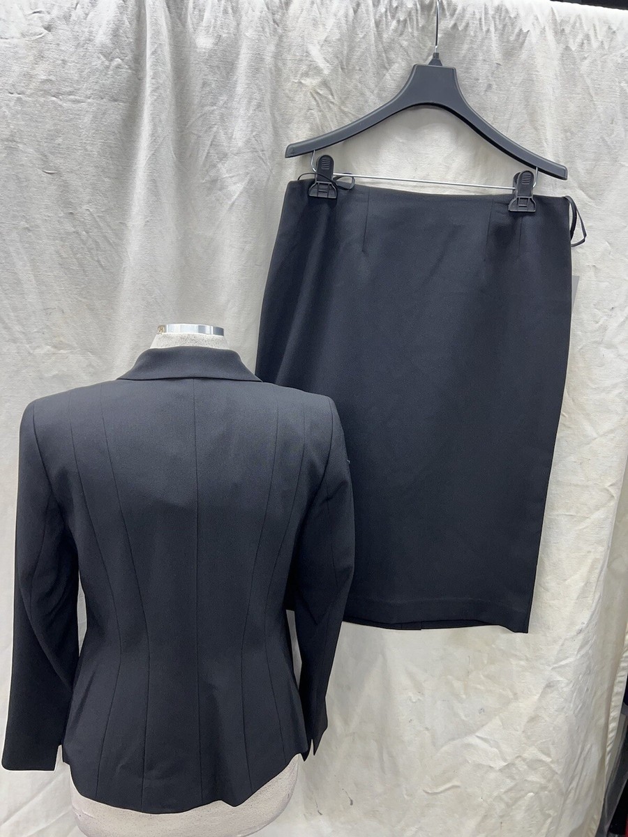 KASPER SKIRT SUIT/NEW WITH TAG/RETAIL$280/LINED/SIZE 14W/BLACK