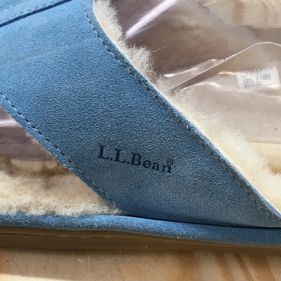 L.L. Sandalia Bean para mujer 11M azul malvada buena sin cordones informal gamuza de oveja Foto 3 de 4