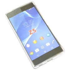 Custodia Rigida Gommata Per Sony Xperia Z5 - Cover Blu Con 2 Pellicole Protettive Incluse