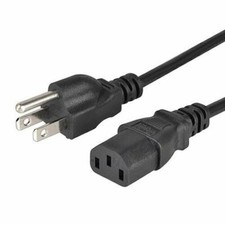 5ft AC Power Cord Cable 3 Prong US Plug for PRINTER PC DESKTOP HP Dell Lenovo