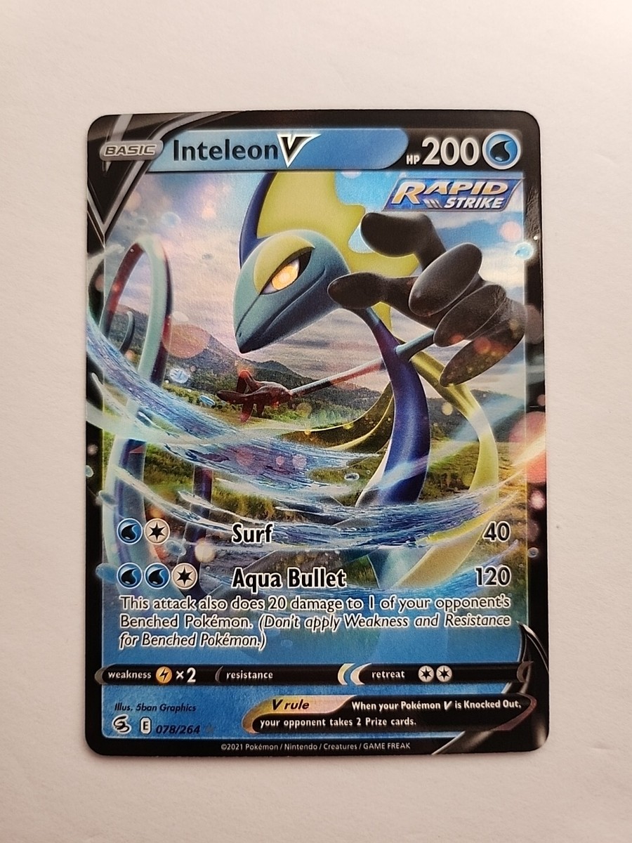 inteleon v pokemon card value Inteleon V - SWSH016 - SWSH: Sword & Shield Promo Cards [PROMO]