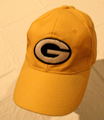 Green Bay Packers All Yellow Hat Adult Stretch Style 98% Cotton