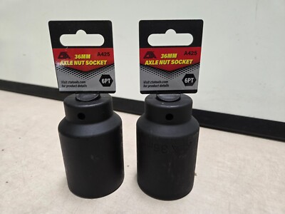LOT OF 2 CTA Tools A425 Axle Nut Socket - 36mm 1/2'' DRIVE