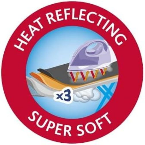 Ironing Board Cover Vileda 163229 Premium 2In1 Grey (130 X 45 Cm) NEW