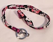 NWT Vera Bradley Women's Cotton Breakaway Lanyard Flower Garden