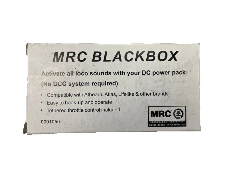 Modelo de plástico negro MRC controles y alimentación de Trenes y ferrocarriles