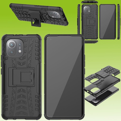 Für Xiaomi Mi 11 Outdoor Schwarz Handy Tasche Etuis Hülle Cover Case Schutz Neu