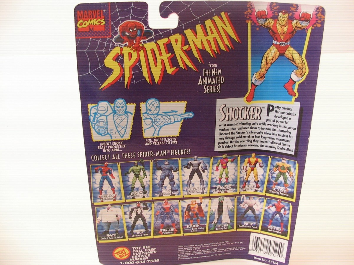 Shocker Vintage Spider-Man Animated Series Action Figure New 1994
