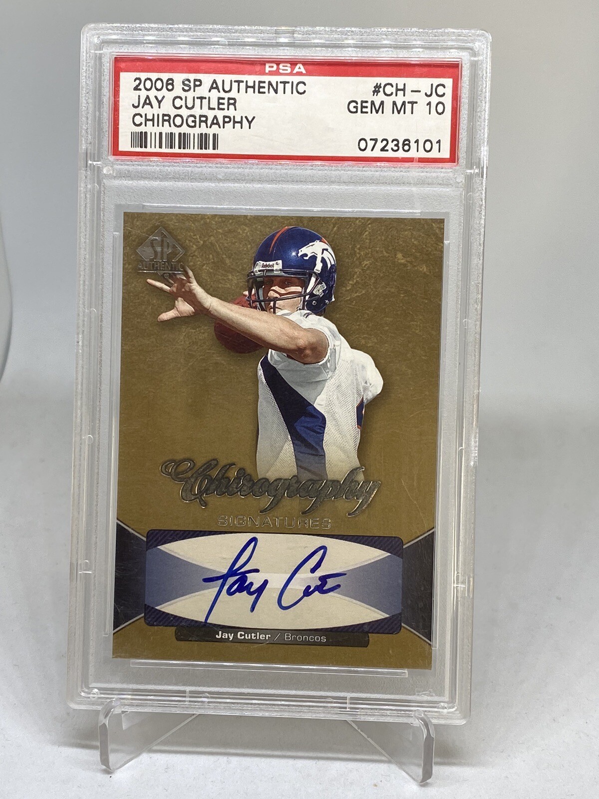 Jay Cutler SP Authentic Chirography Signatures #CHJC Base