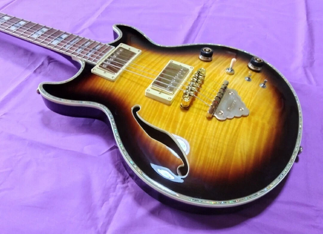Used semi hollow body cheap guitar