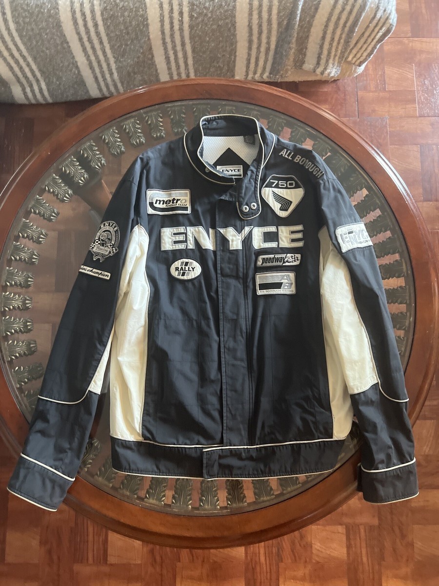 ENYCE VINTAGE 1990'S RACING JACKET BLACK PERFORMANCE SYSTEMS ENYCE VINTAGE 1990'S RACING JACKET BLACK PERFORMANCE SYSTEMS