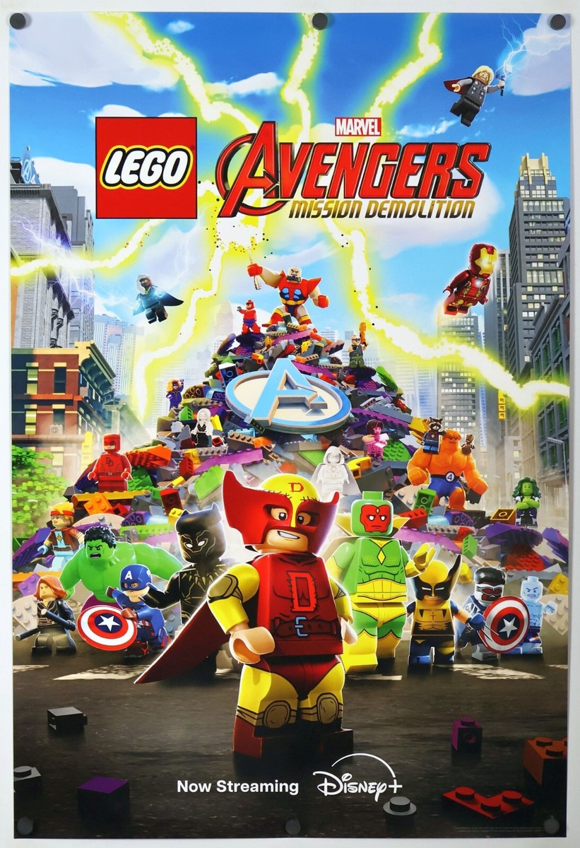 Lego Avengers Mission Demolition original DS movie poster 27x40 D/S  Wolverine B
