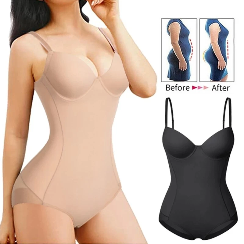 Clearance Women Seamless Shaping Bodysuit Firm Control Shapewear Top Body  Smoother Wireless Bra One Piece Shaper