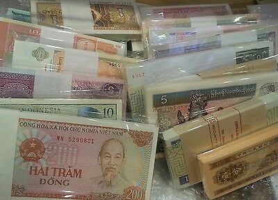 UNC From Bundle 30 Pcs Different World Paper Money Set//Lot