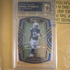 Panini 2020 Select Michael Pittman Jr RC #262 Die-Cut Blue Prizm BMG 10