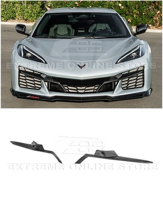 CARBON FIBER Front Grille Guard Accent Insert Cover 23-Up Corvette C8 Z06 1LZ