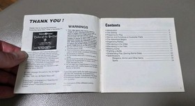 Order of the Griffon (TurboGrafx-16, 1991) - Original Manual Only - NO GAME