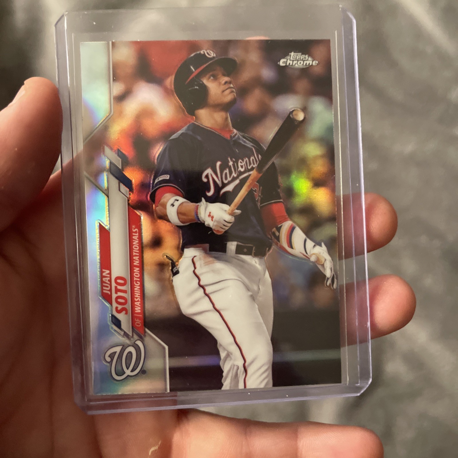 2020 Topps Chrome Juan Soto #12 Refractor Washington Nationals