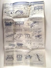VINTAGE GIJOE USS FLAGG Aircraft Carrier Instruction Sheet Original 1985