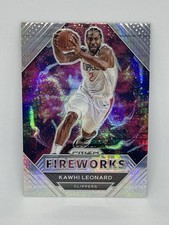 2020-21 Panini Prizm Fireworks Kawhi Leonard #26 Hyper Prizm LA Clippers