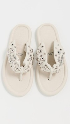 Havaianas x Isabel Marant Maxi Puffed Studs Sandals White Size 7/8 NIB SOLD OUT!