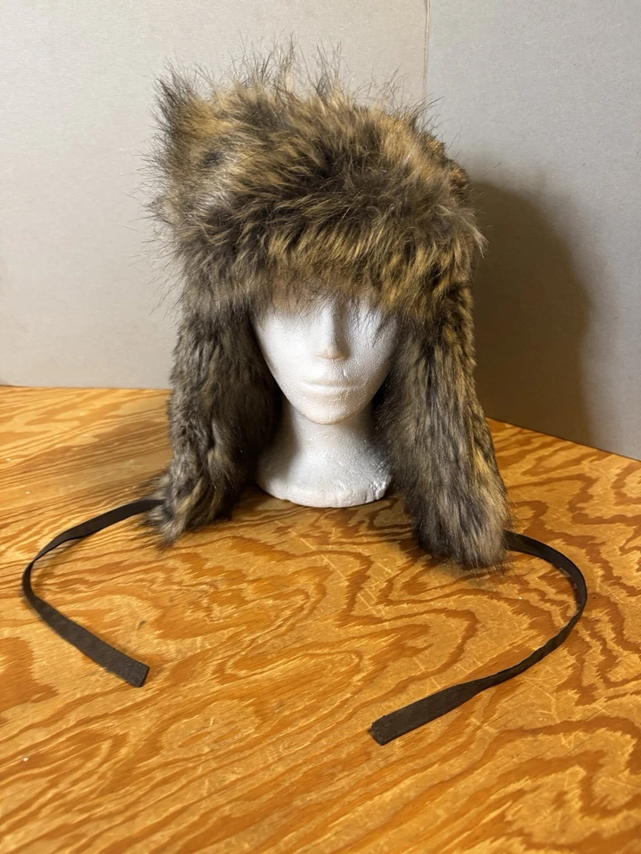 Woolrich UNISEX Faux Fur Trooper Brown Hat Size: X-Large - Image 2 of 4