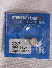 RENATA 337 SR416SW 1.55v SILVER OXIDE WATCH BATTERY 08/2027