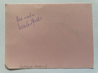 Ursula Howells - House of Horrors & James Fox - Sexy Beast - Original Autographs
