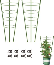 Garden Plant Support Tomato Cage, Upgrade Trellis for Climbing Plants, Plant Tre