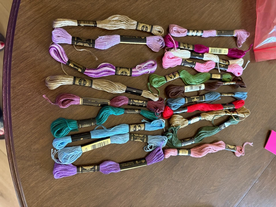 20 Skeins of DMC Embroidery Floss Assorted Colors - Image 3 of 3