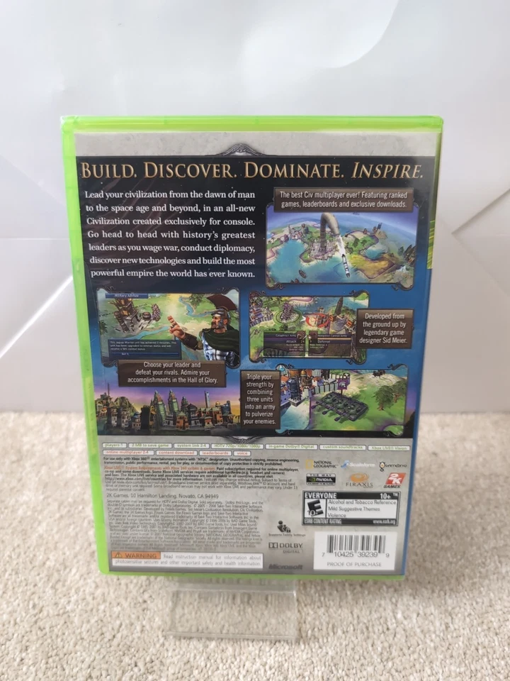 Sid Meier's Civilization Revolution ( Xbox 360, 2008) BRAND NEW SEALED NTSC - Image 3 of 3