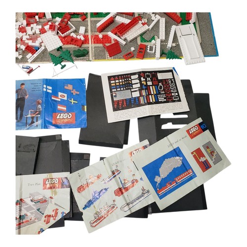 Rare Vintage 1961 LEGO System 725 Town Plan with box and parts By Samsonite - Picture 10 of 10