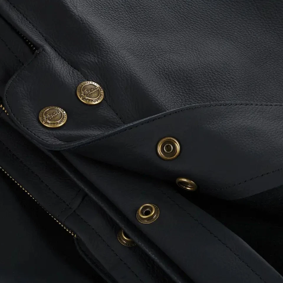 Polaris Mens Traditional Leather Chaps Adjustable Comfortable Durable Black Foto 4 de 4