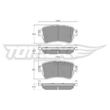 Satz Bremsbeläge Bremsklötze hinten für Peugeot Expert V Traveller id80866