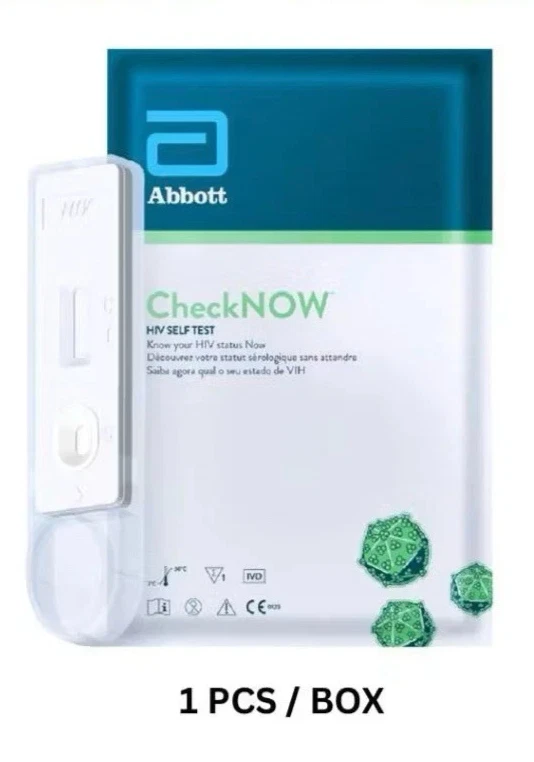 CheckNOW HIV Self Test 3rd Gen Abbott Blood-Based Home Kit 15–20 Min Result - Image 3 of 4