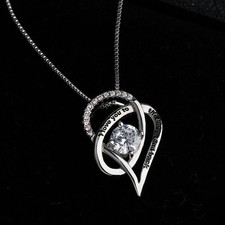 Heart Shaped Pendant Womens Necklace Gifts for Her