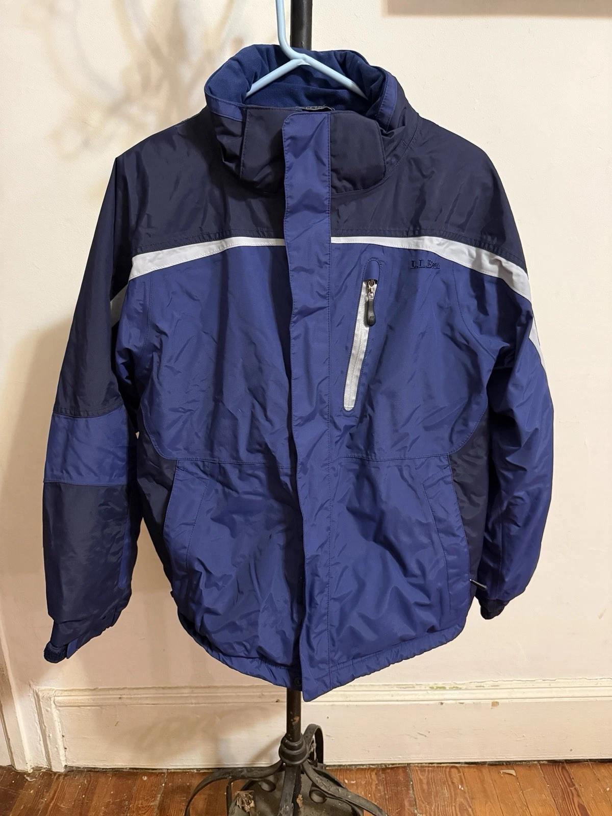 LL Bean Winter Ski Jacket Mens Large Coat Insulated Zip RN71341