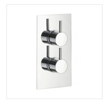 Imex Arco Single Outlet Two Handle  Thermostatic Concealed Valve Chrome on BRASS