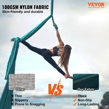 Aerial Silk  Yoga Swing, 8.7 Yards, Aerial Yoga Hammock Kit with 100gsm N