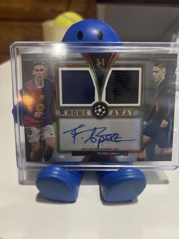 Topps Museum JERSEY # MATCH Fermin Lopez Dual Patch Auto 16 /50 Match Worn Gold