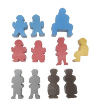 Vintage Brio Wooden Figures Replacements 11 Pieces Assortment