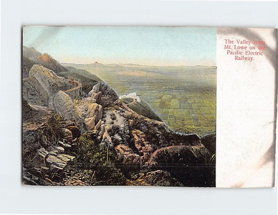 #ad #ad Postcard The Valley from Mount Lowe on the Pacific Electric Railway $29.95