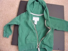BOY'S FALL/WINTER SOLID GREEN CARTER'S JACKET/COAT W/HOOD SIZE 18 MONTHS
