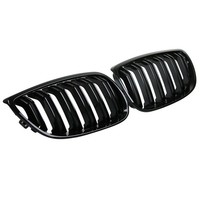 Nieren KüHlergrill FüR Bmw E92 E93 Bj. 2006-2010 Schwarz Hochglanz Doppelsteg