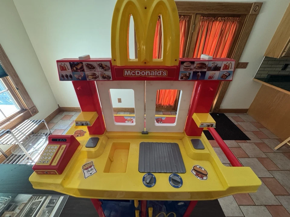 Vintage 2000s McDonald's Drive Thru Kitchen Playset With Food Accessories - Image 2 of 4