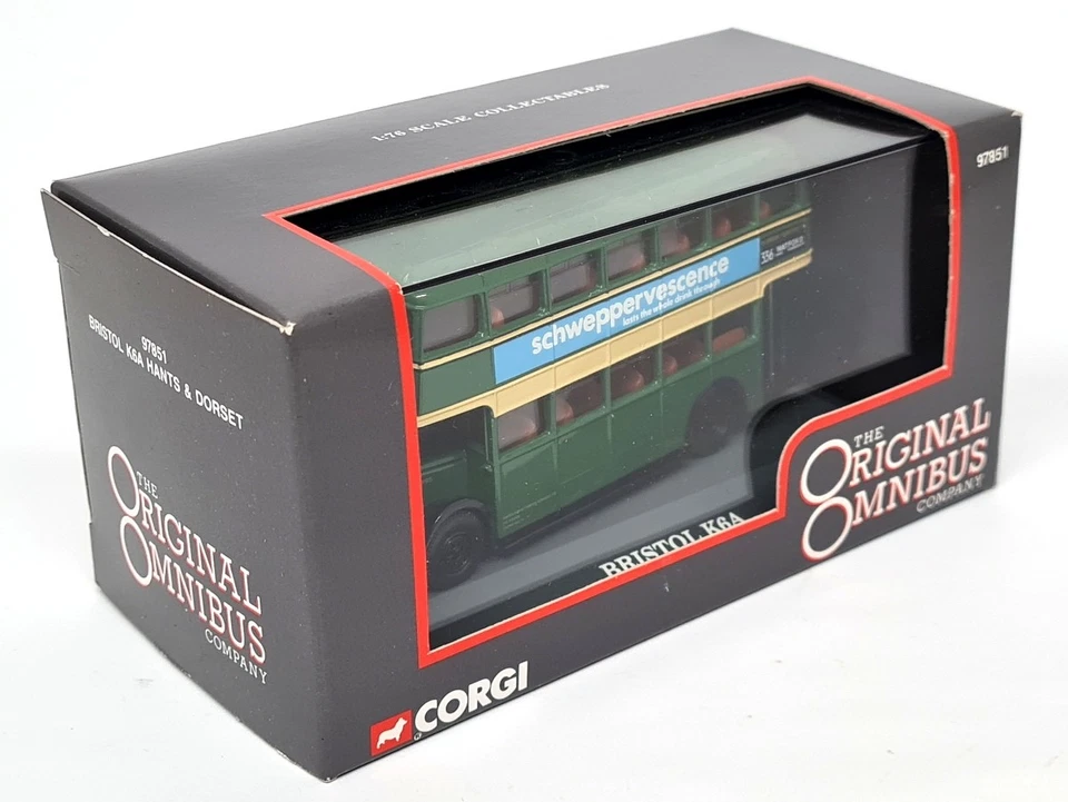 Corgi 1/76 - Bristol K6A Hants & Dorset 97851 Diecast Scale Model Bus - Photo 2/3