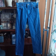 Vintage Wrangler Jeans 31x34 1990's 13MWA Straight Leg Mens Denim Mexico Made